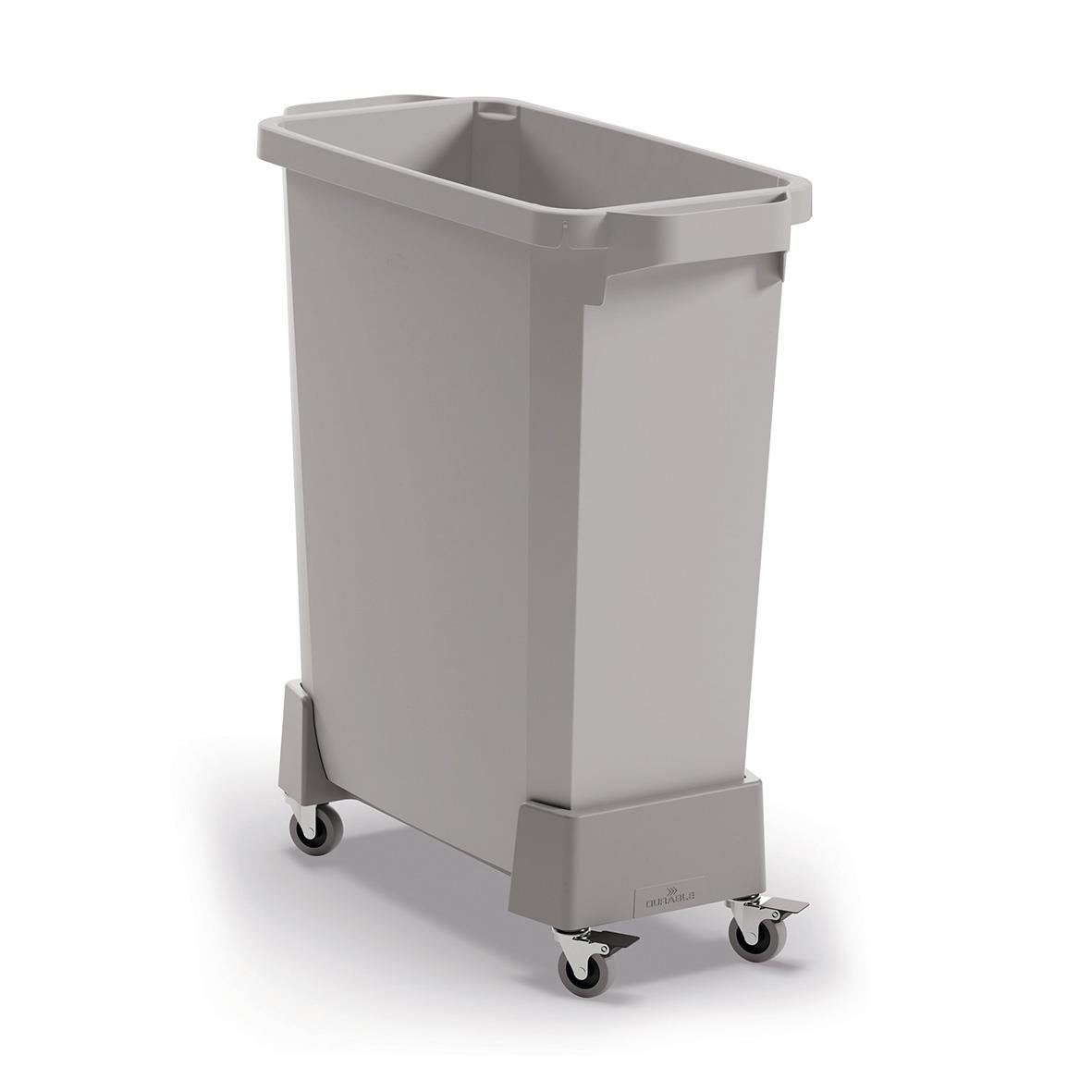 Vagn Durable för Durabin 60, grå, med hjul för enkel flyttning