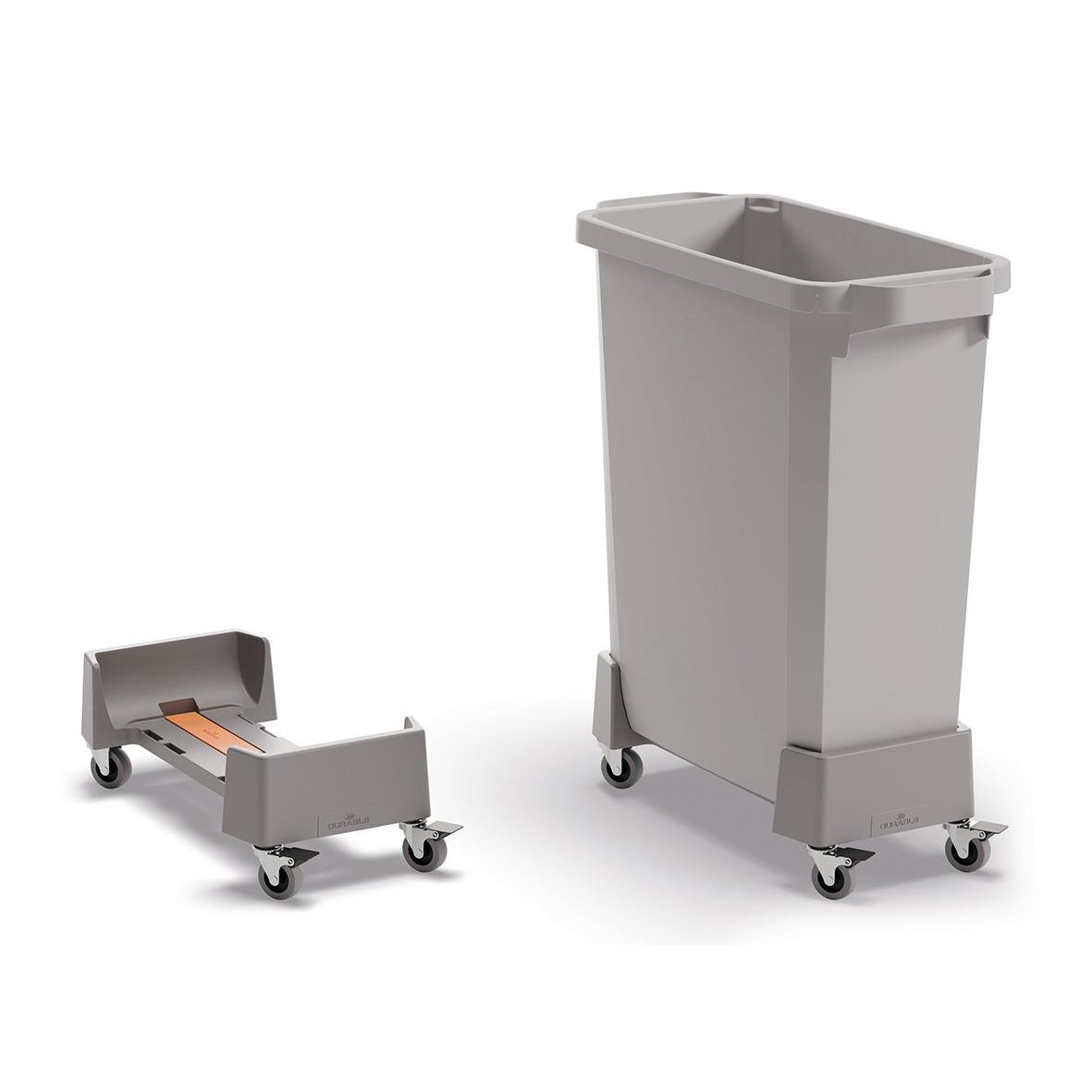 Vagn för Durabin 60, robust och praktisk med hjul för enkel flyttning