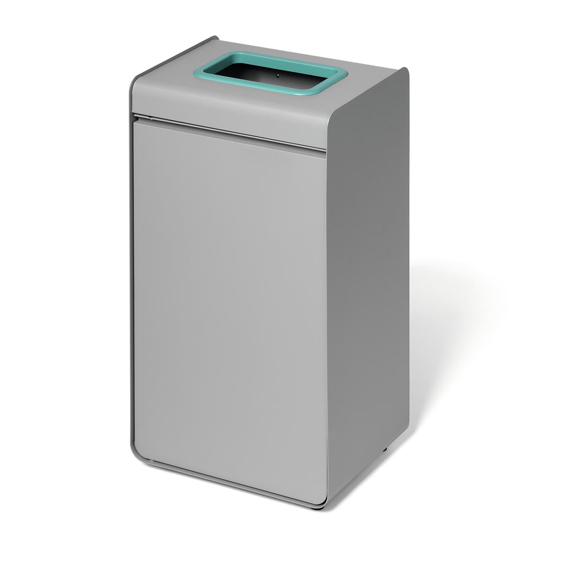 Återvinningskärl Durasort för glas i grå/grön färg, 55L