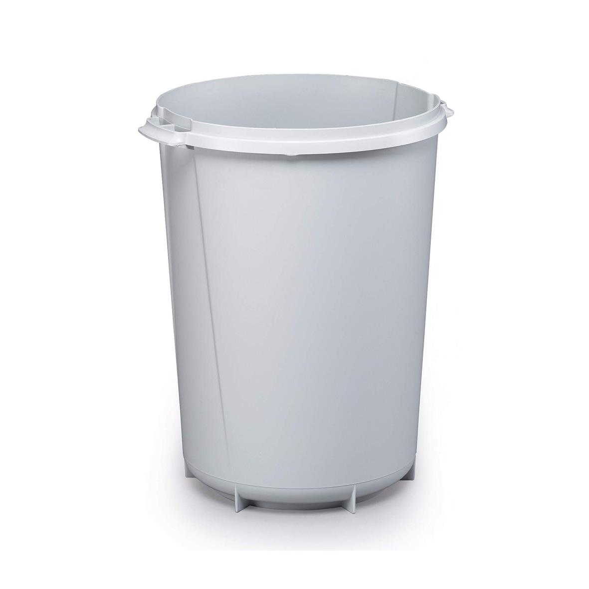 Rund grå papperstunna Durable Durabin 40L för avfallshantering