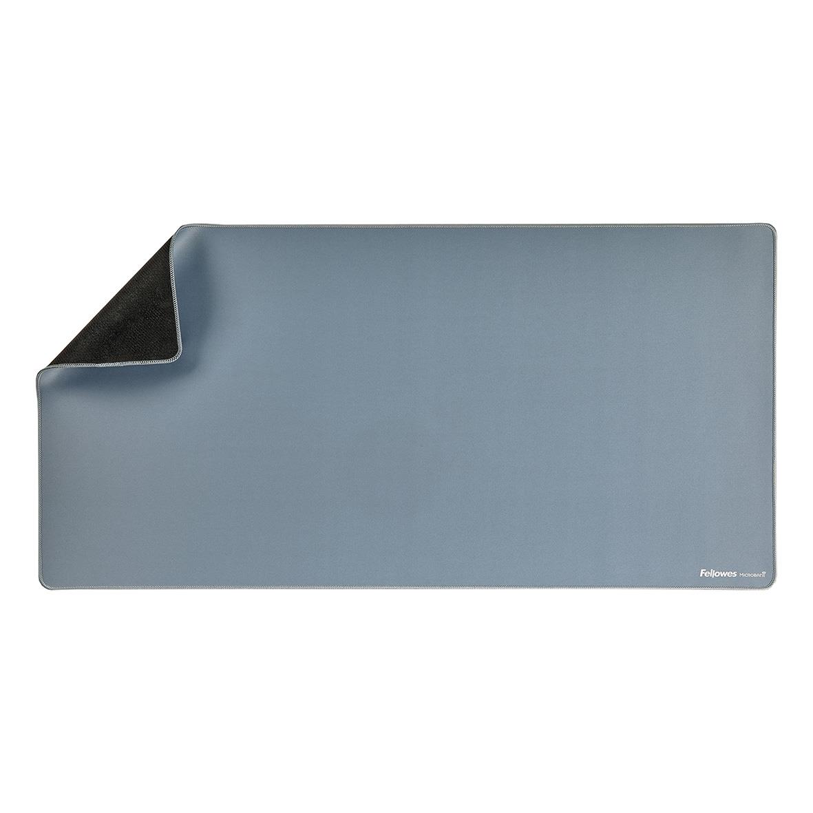 Blått skrivbordsunderlägg Fellowes Breyta 80x40x0,25cm med hörn som viks upp