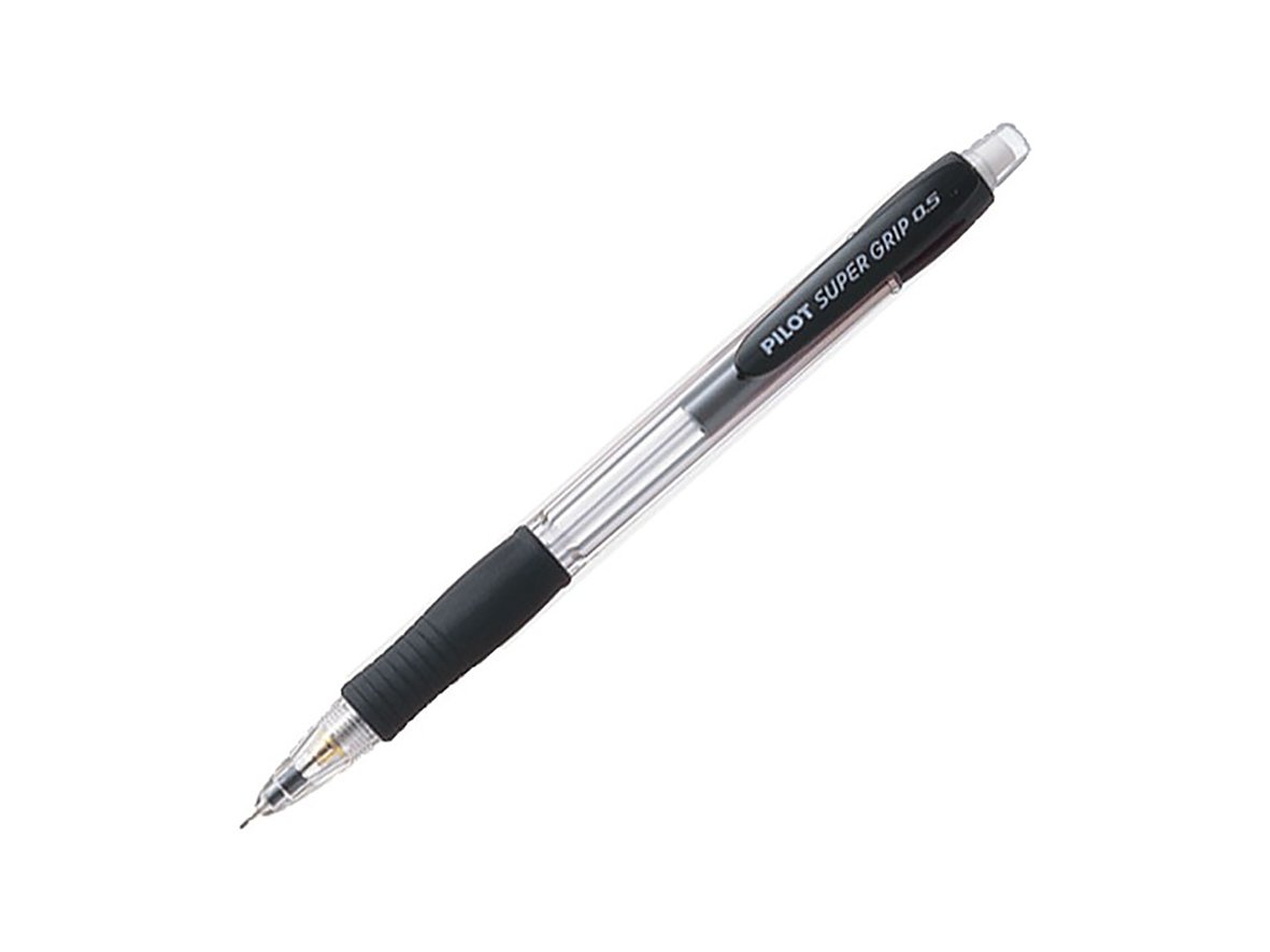 Svart Pilot Super Grip stiftpenna med 0,5 mm spets