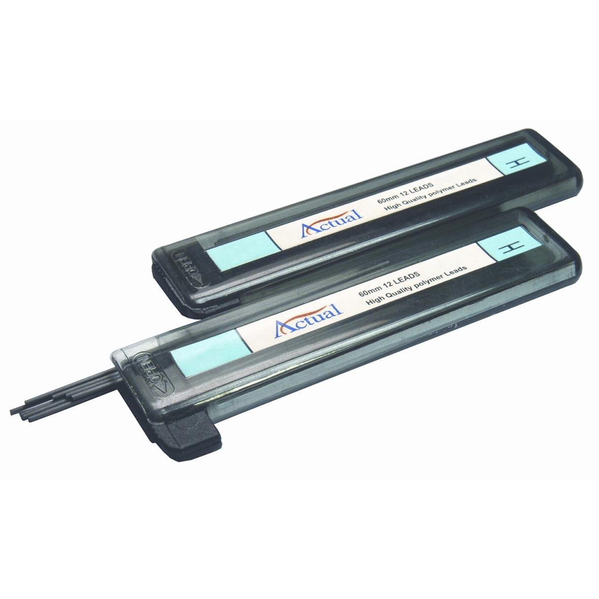 Två blyertsstift 0,9 HB i plastfodral