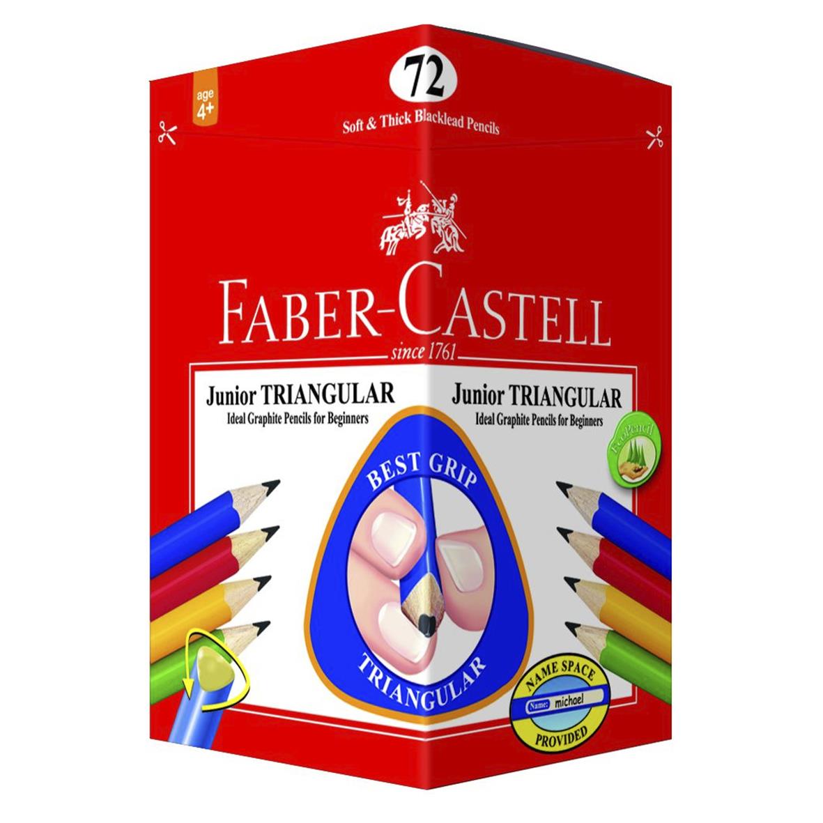 Blyertspenna Faber-Castell Junior HB trekant