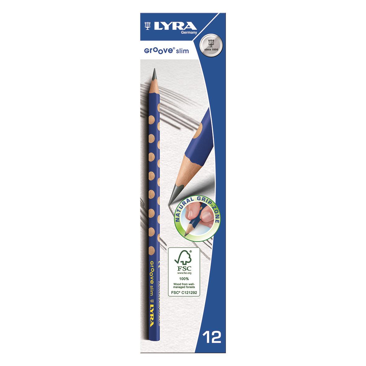 Blyertspenna Lyra Trekants Groove slim graphite HB 13030069_2