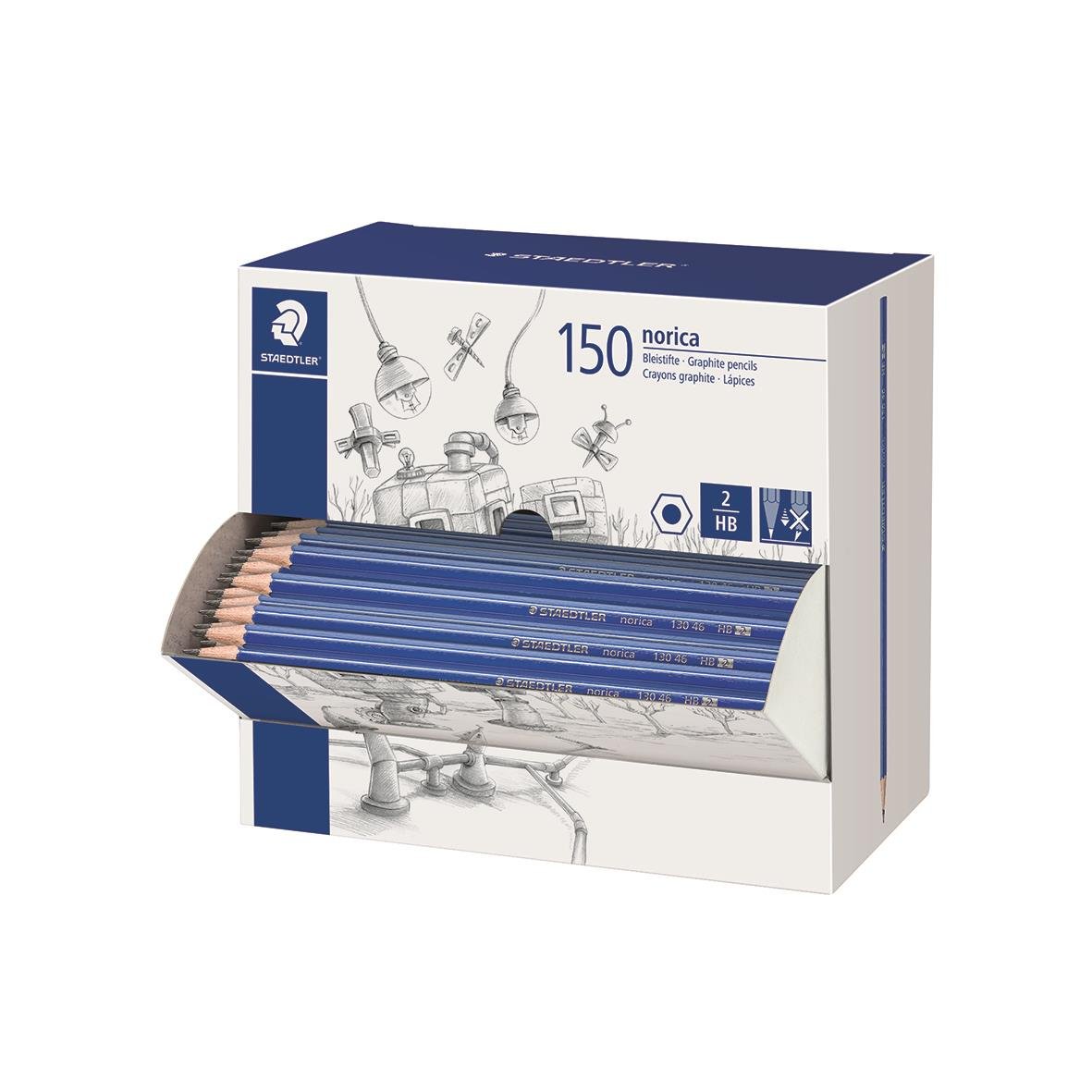 Blyertspennor Staedtler Norica 130 HB i förpackning med 150 pennor