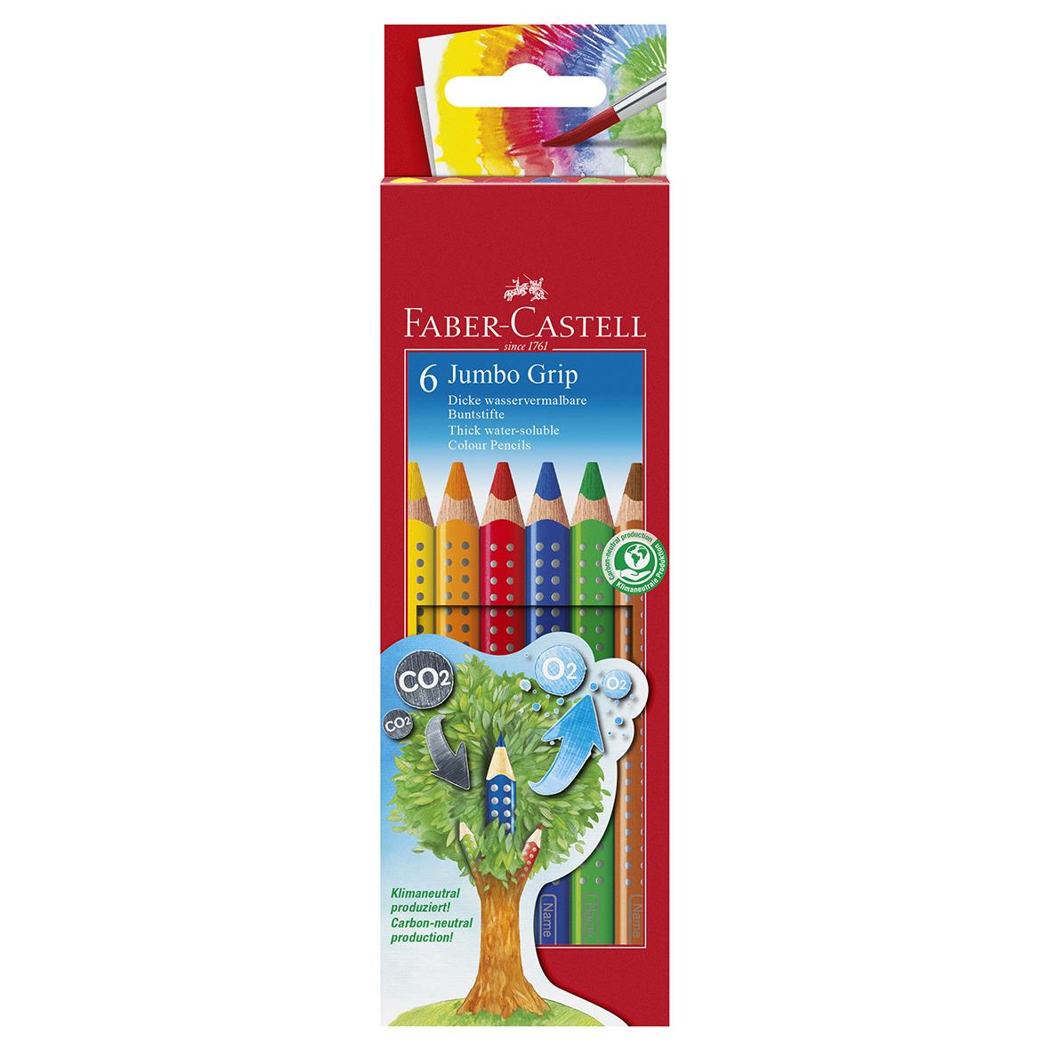 Färgpenna Blyerts Faber-Castell Grip Jumbo 6 färger 13040333_1