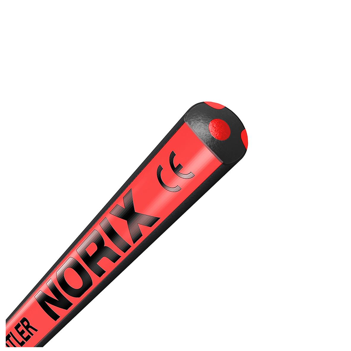 Röd och svart färgpenna från Staedtler Norix 186