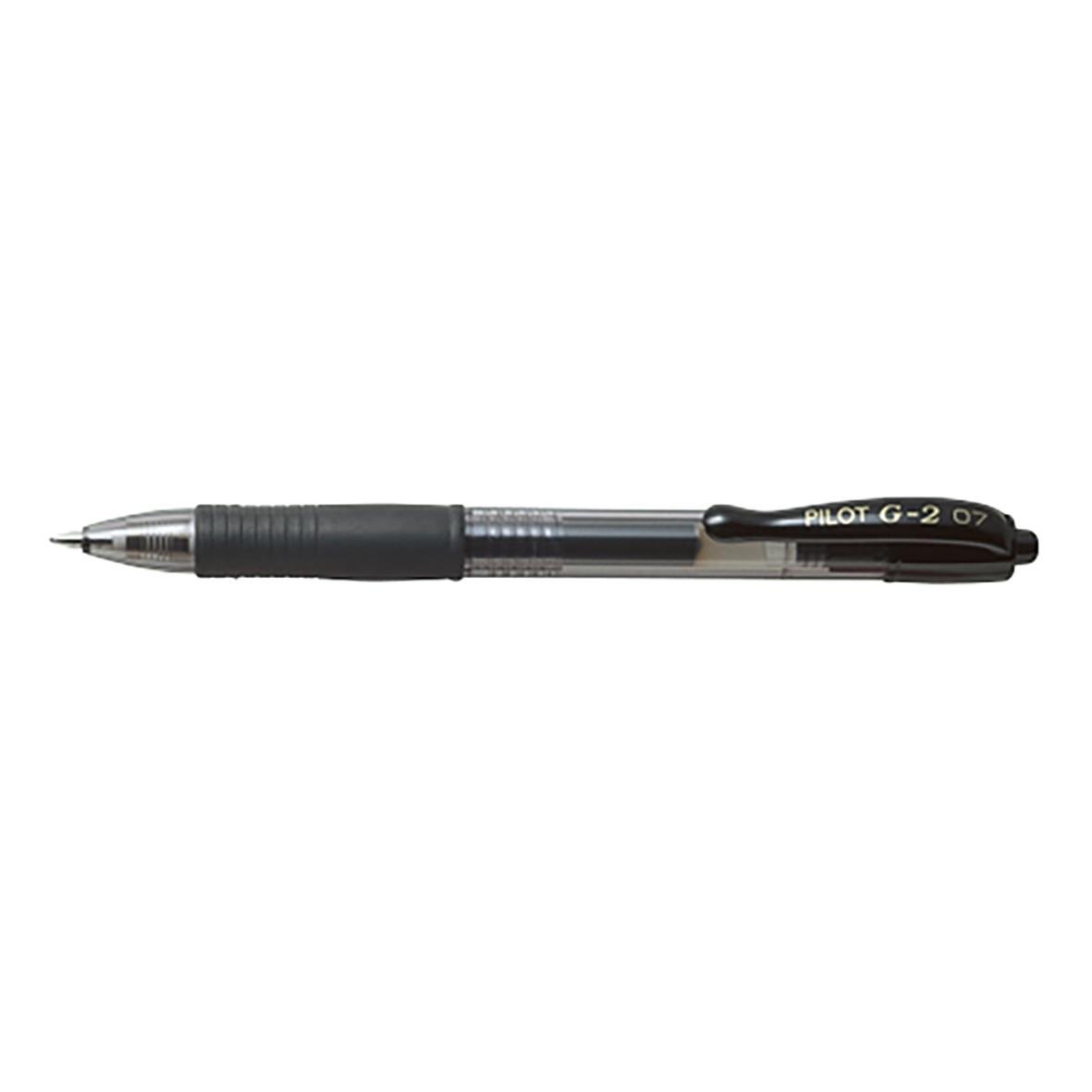 Svart Pilot G2 gelpenna med 0,7 mm spets