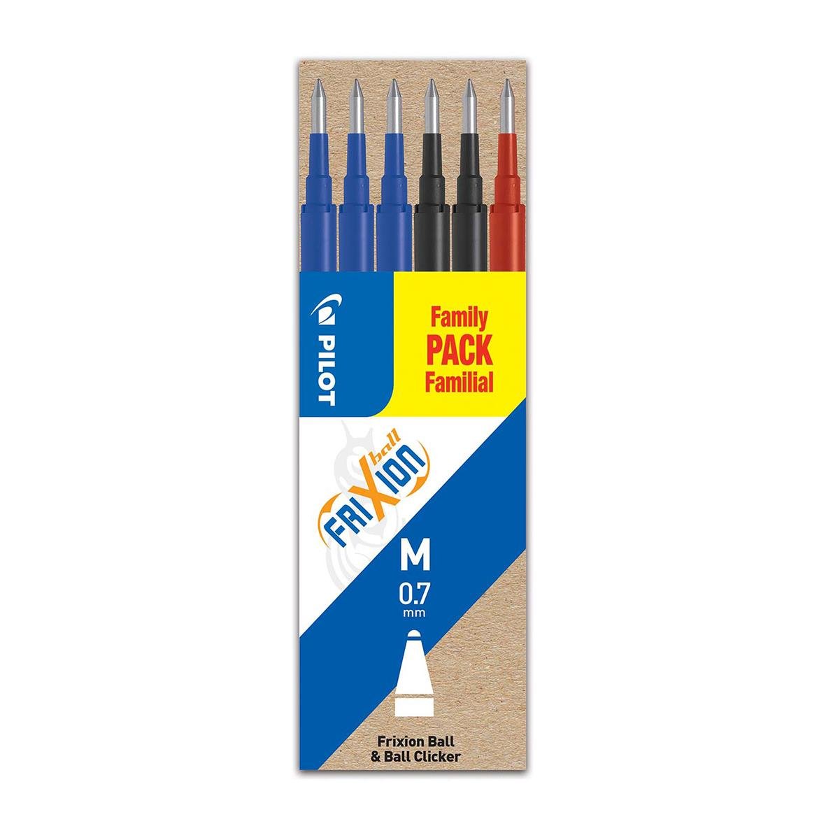 Kulpatron Pilot Frixion Mixade Färger 0,7mm i förpackning med flera färger