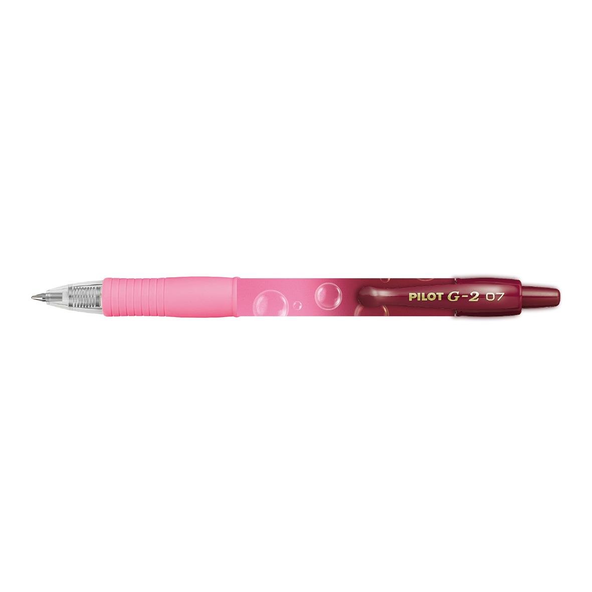 Gelpenna Pilot G2 Limited Edition Bubble Rosa/Blå 0,7 med rosa och blå färg