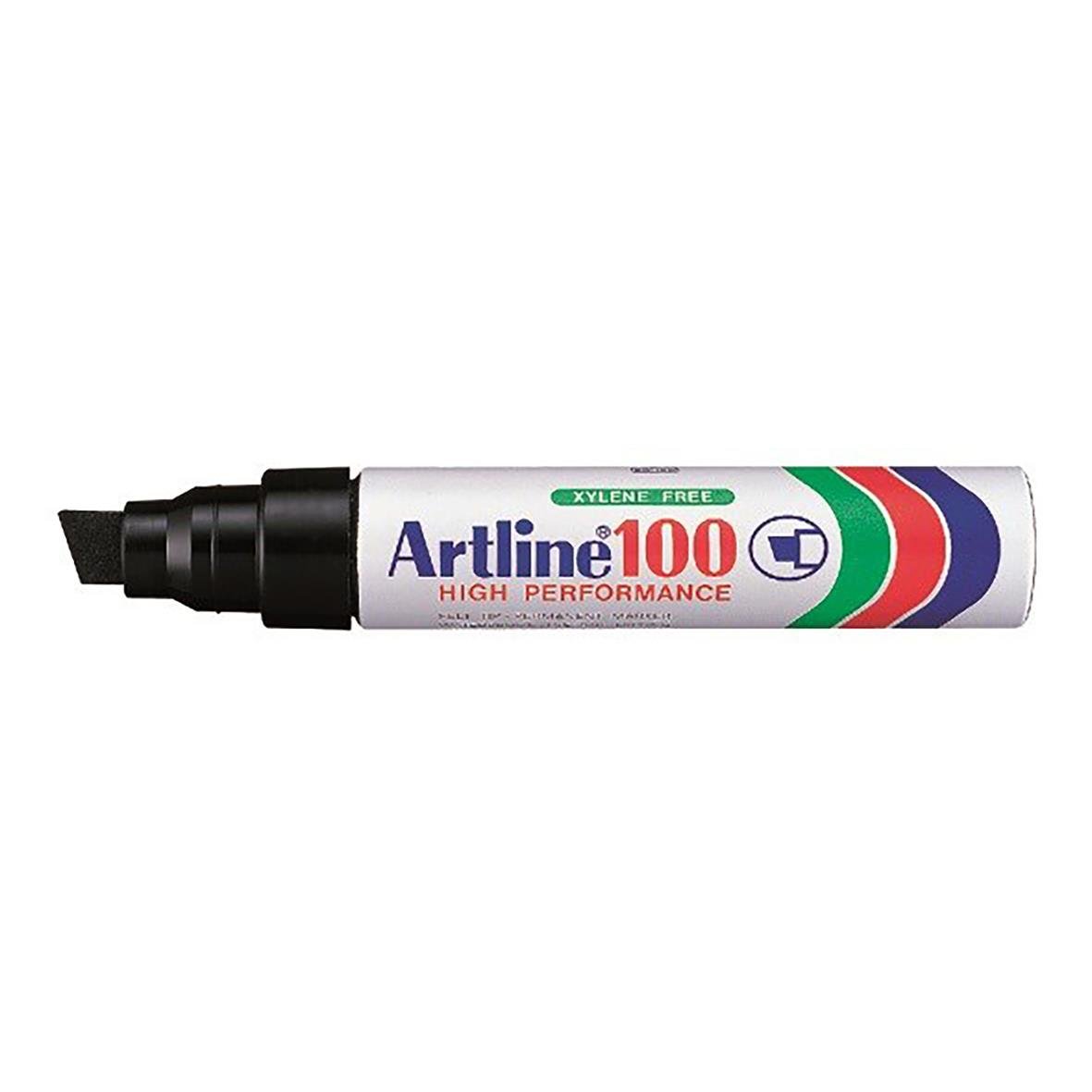 Svart märkpenna Artline 100 med skuren spets 7,5/12mm