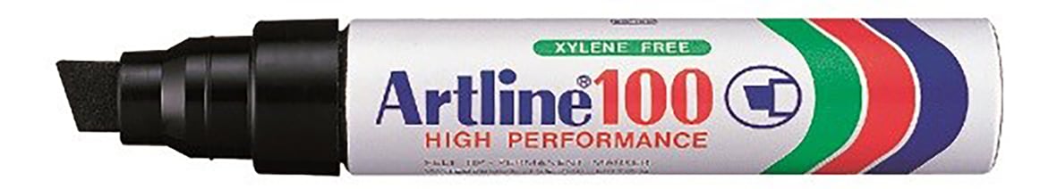 Svart märkpenna Artline 100 med skuren spets 7,5/12mm