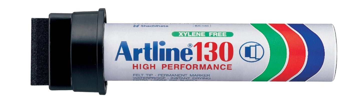 Svart märkpenna Artline 130 med 30mm spets, Xylene free, hög prestanda