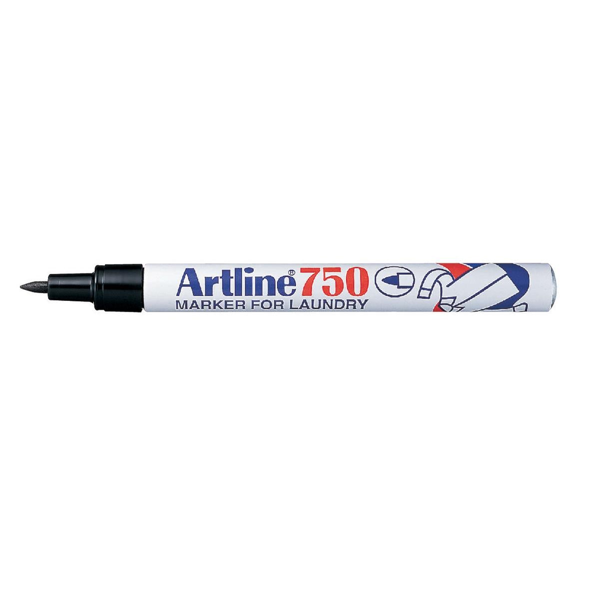 Svart märkpenna Artline 750 för textil, 0,7 mm