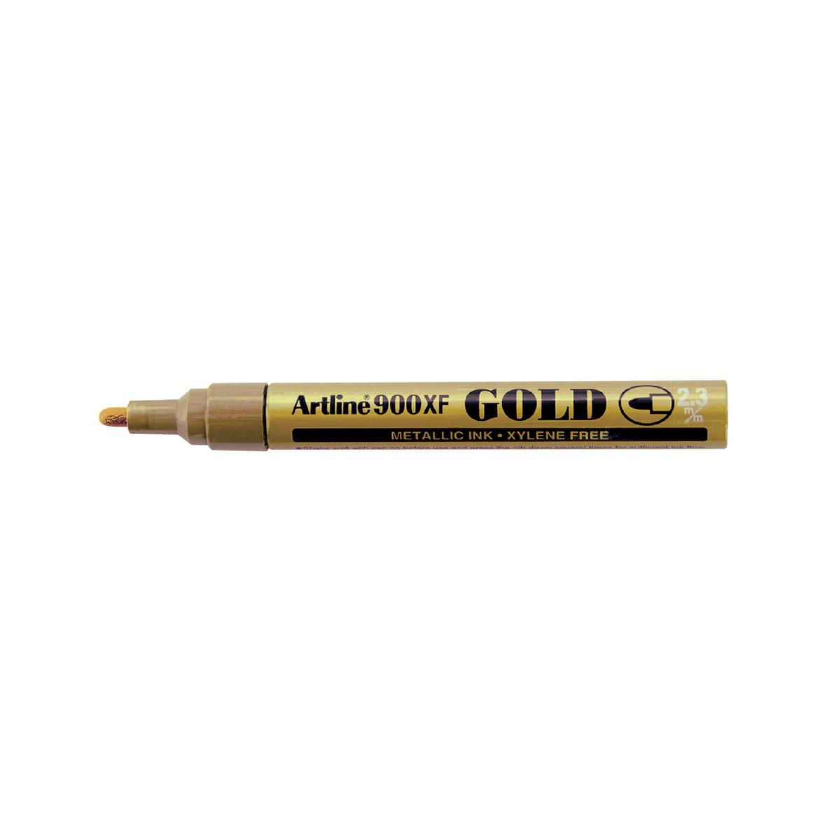 Guldfärgad metallic markerpen Artline 900XF med 2,3 mm spets