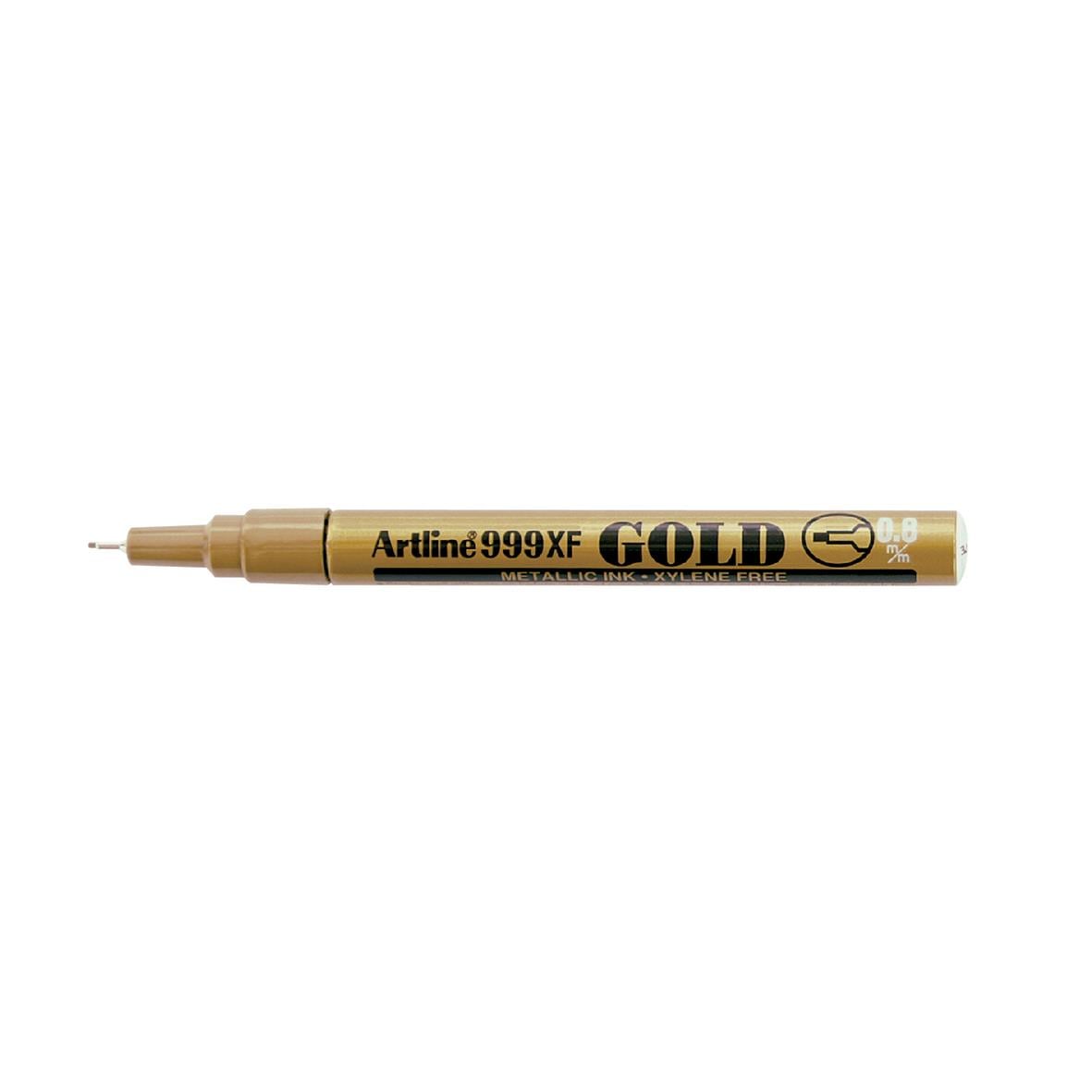 Guldig metallic markerpen Artline 999XF med 0,8 mm spets