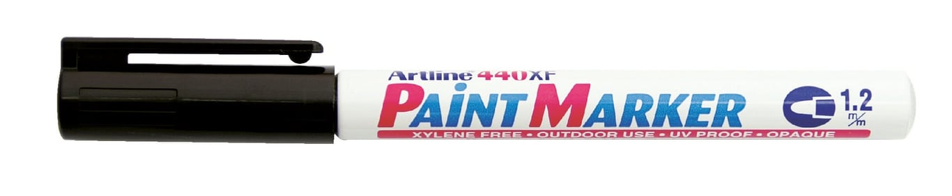 Svart Artline 440XF färgpenna med 1,2 mm spets