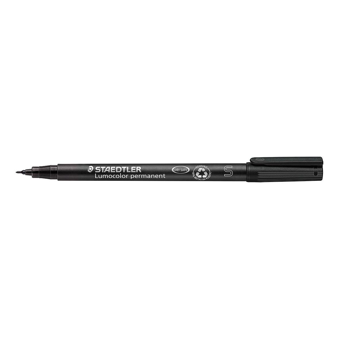 Svart permanent penna Staedtler Lumocolor 313 0,4mm