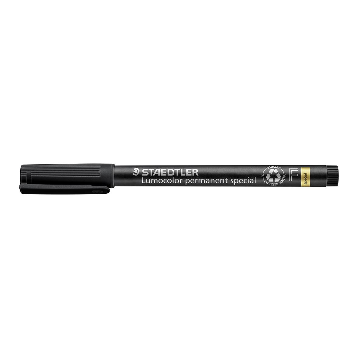 Svart permanent penna Staedtler Lumocolor 319 med 0,4mm spets