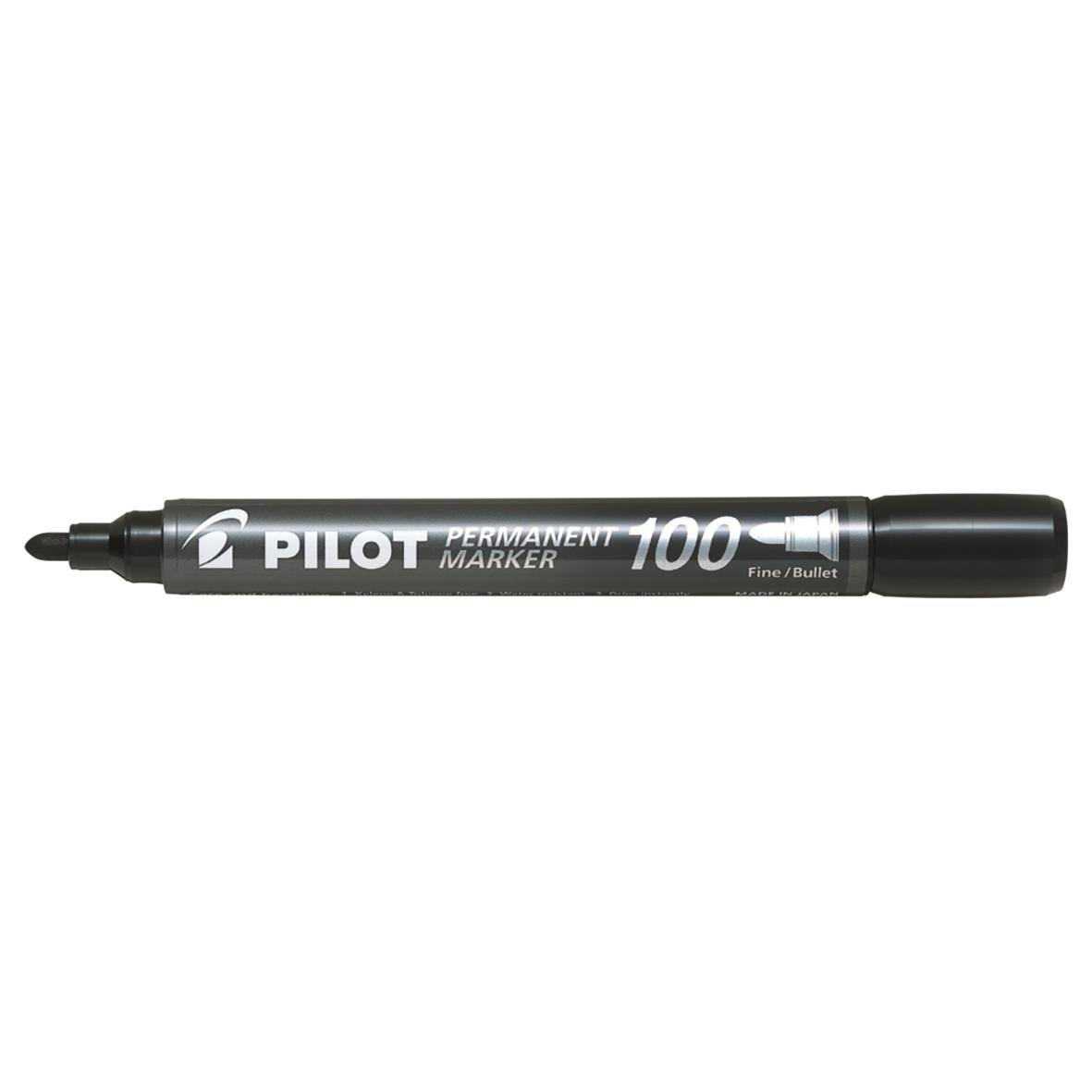 Märkpenna Pilot 100 Rund 1-4mm Svart 13091022_1