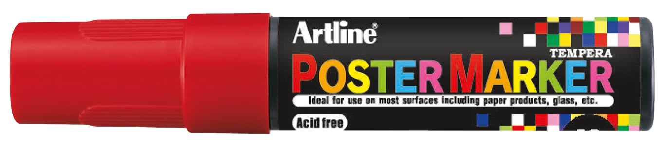 Märkpenna Artline Poster Marker EPP-12 12mm röd 13091064