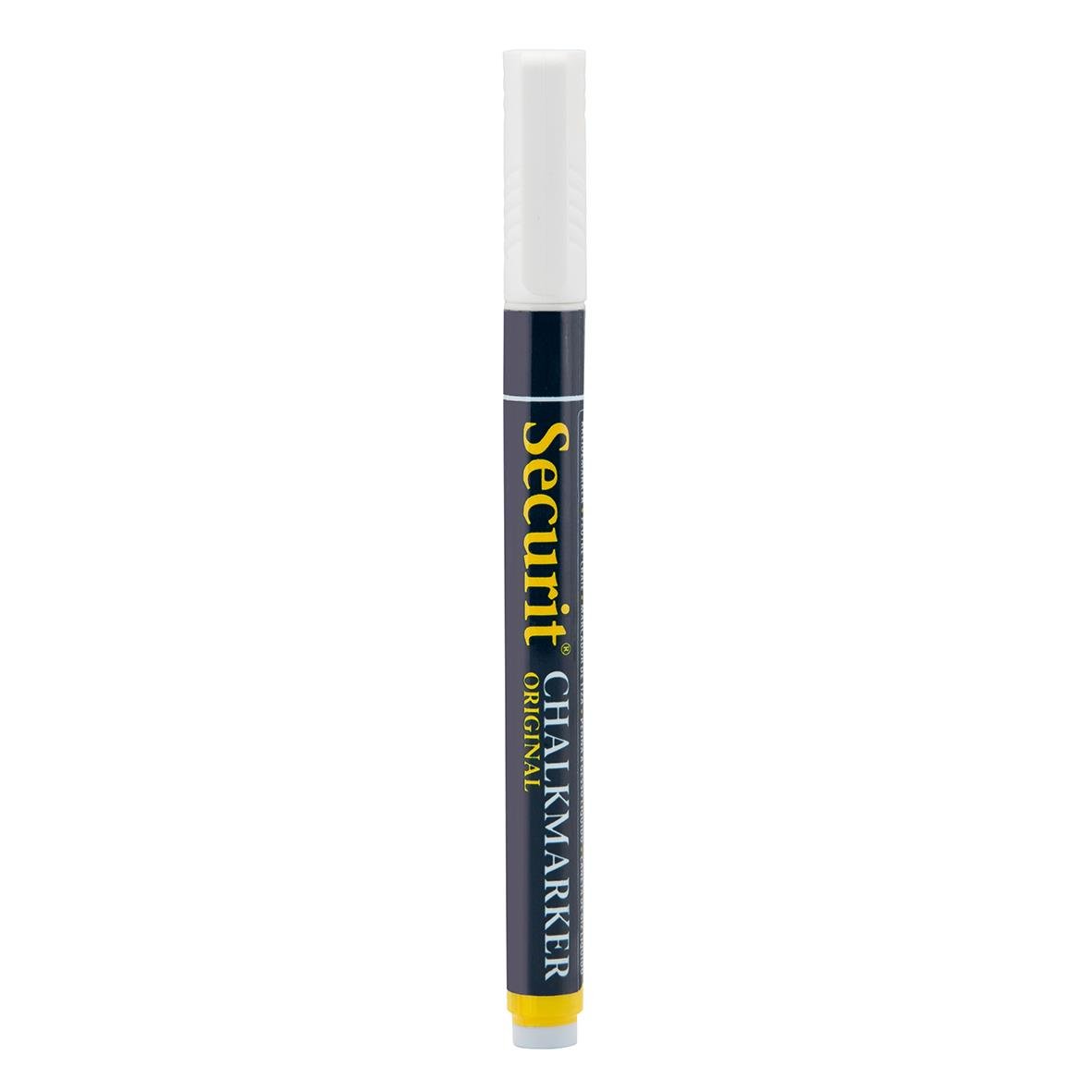 Vit rund spets griffelpenna Securit Chalk Marker 1-2mm
