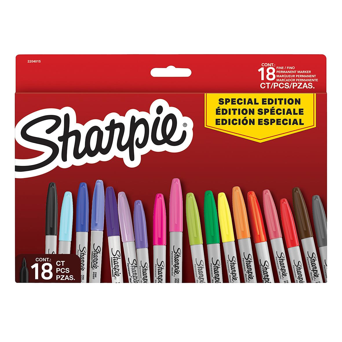 Märkpenna Sharpie Permanent Fine 18 Färger