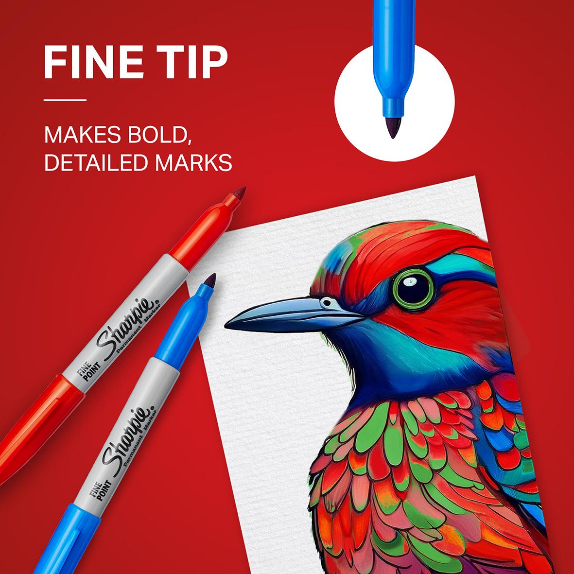 Märkpenna Sharpie Permanent Fine 18 Färger 13091350_11
