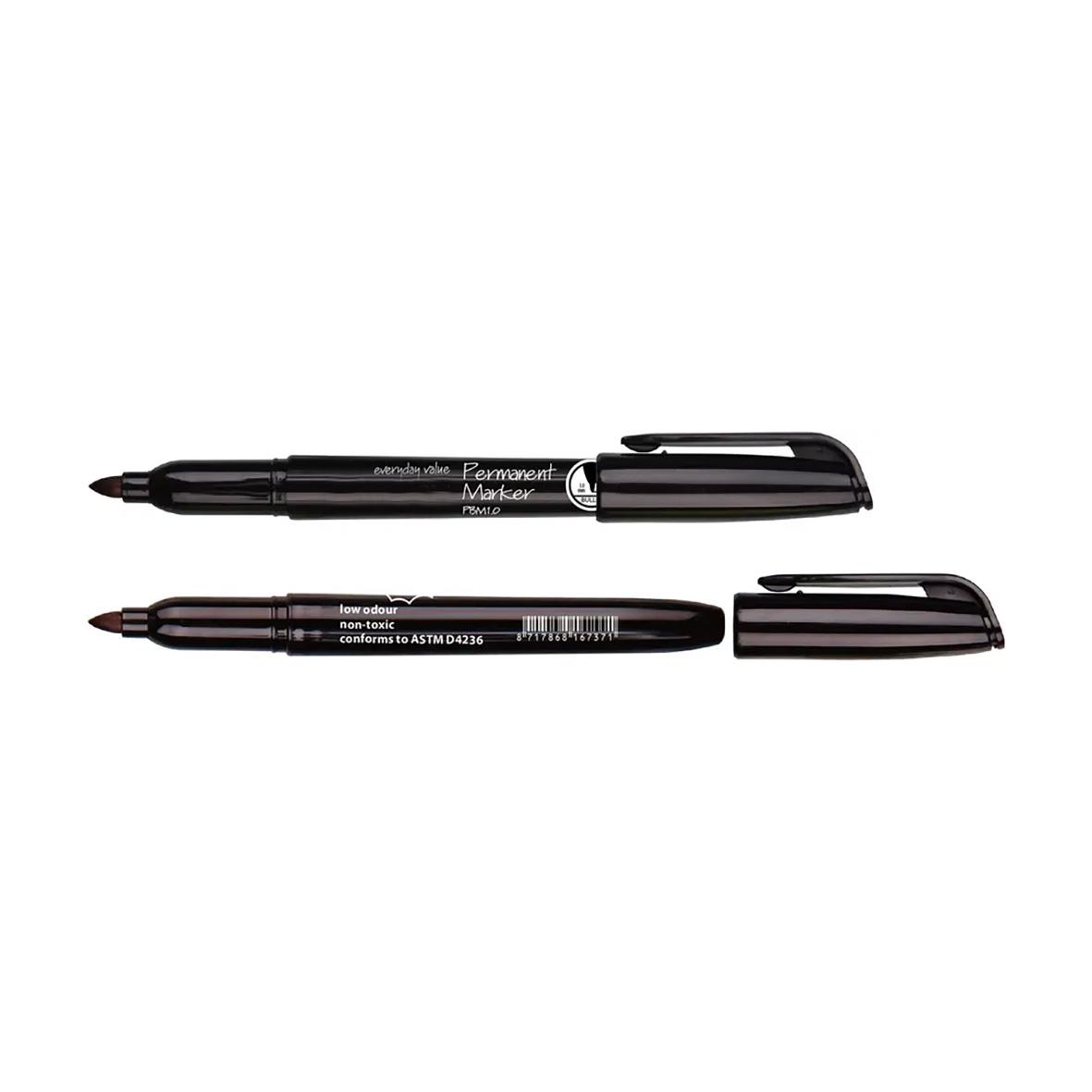 Svart märkpenna Basic Small 1,0mm med avtagbar lock