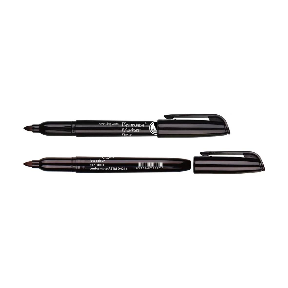 Svart märkpenna Basic Small 1,0mm med avtagbar lock