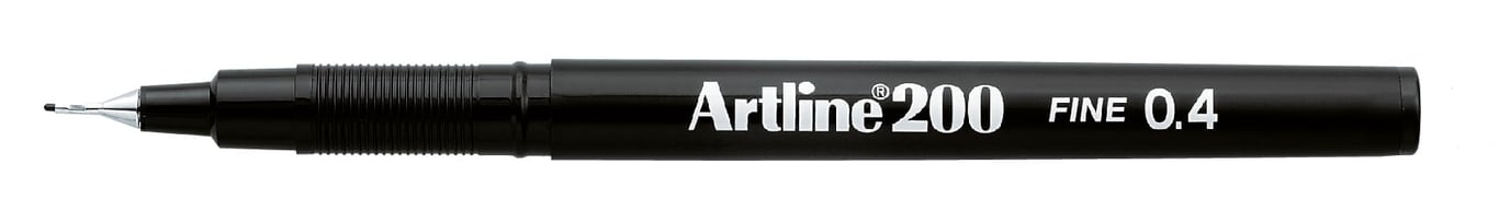 Fiberpenna Artline 200 svart 0,4mm 13100001_1