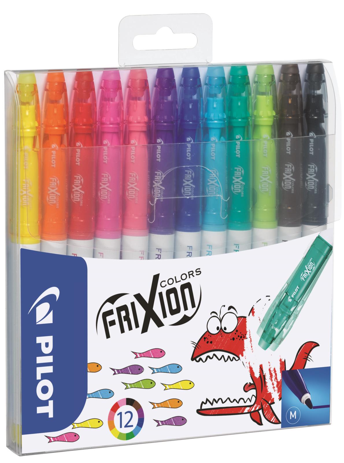 12-pack färgade fiberpennor Pilot Frixion Color i olika färger