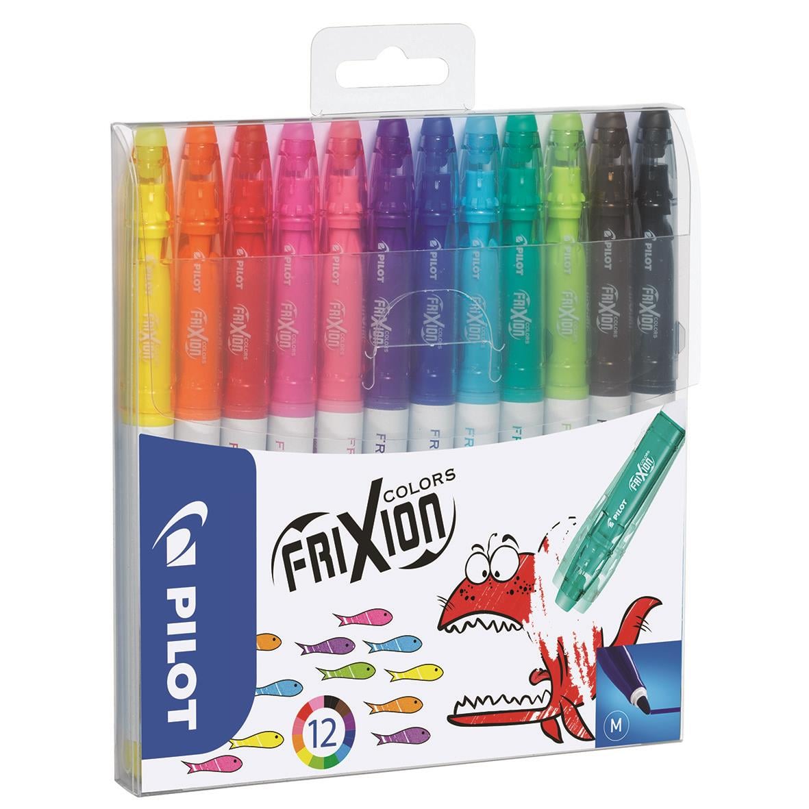 12-pack färgade fiberpennor Pilot Frixion Color i olika färger