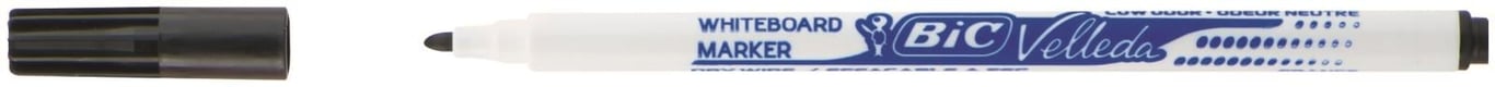 Vitwhiteboardpenna Bic Velleda Fine med 4 färger och 1,6mm spets