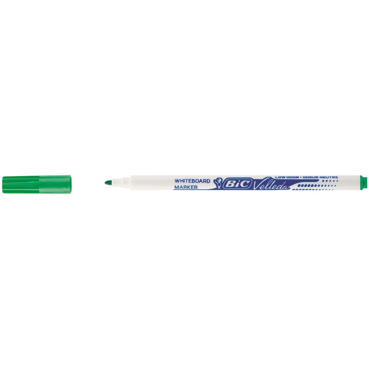 Vitwhiteboardpenna Bic Velleda Fine med 4 färger och 1,6mm spets