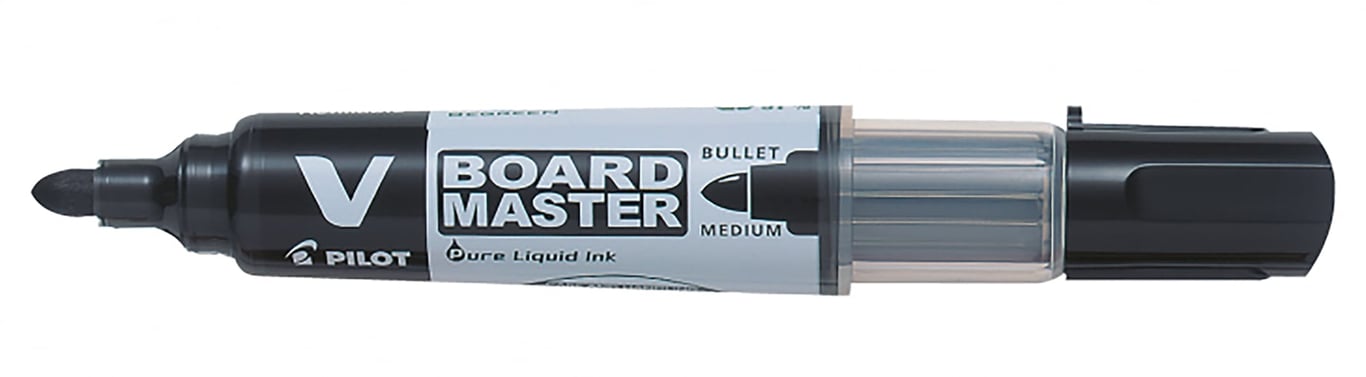 Svart konisk whiteboardpenna Pilot V-Board V-Board Master med 2,3mm spets
