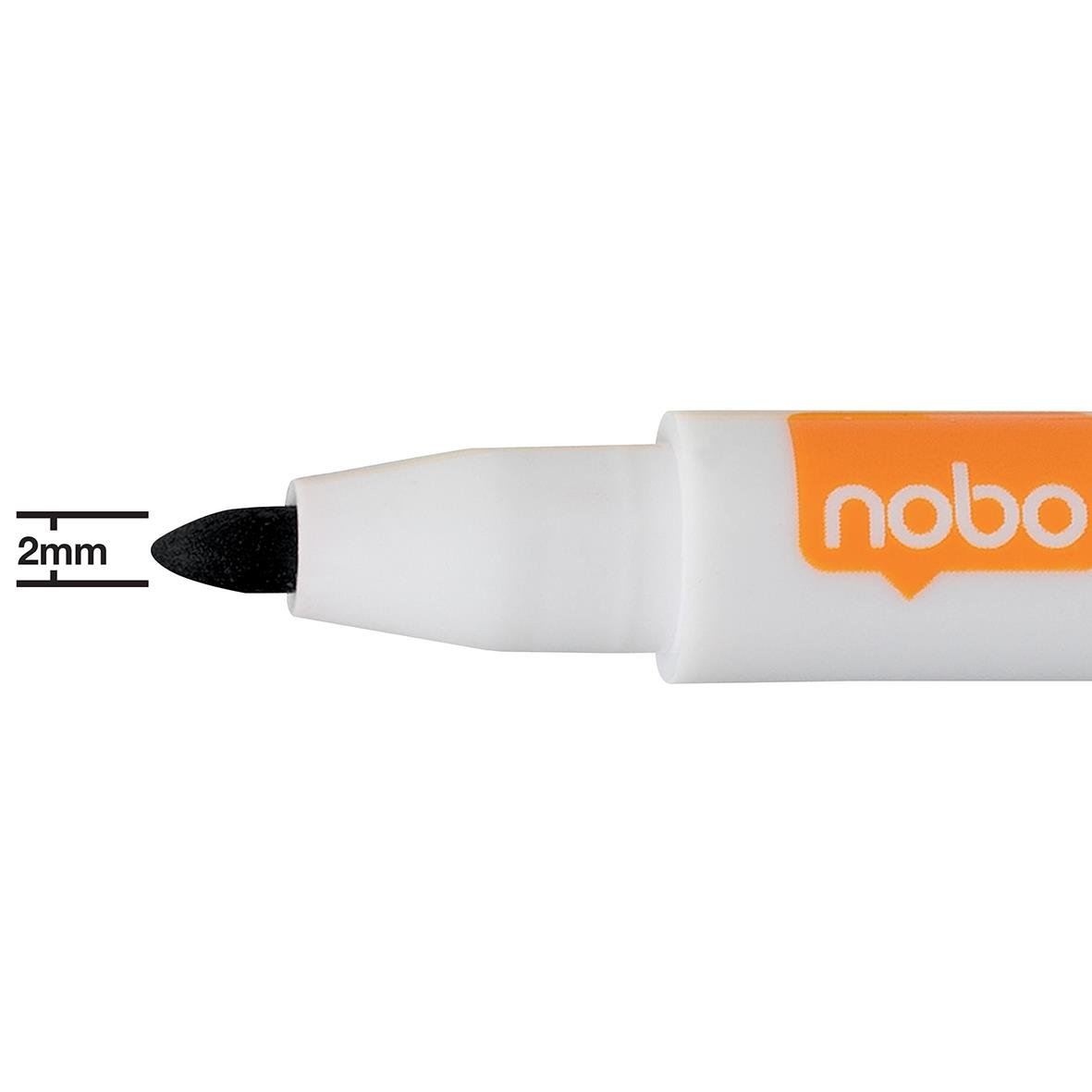 Whiteboardpenna Nobo Mini Fin Spets Magnet & Sudd Svart 13133153_2