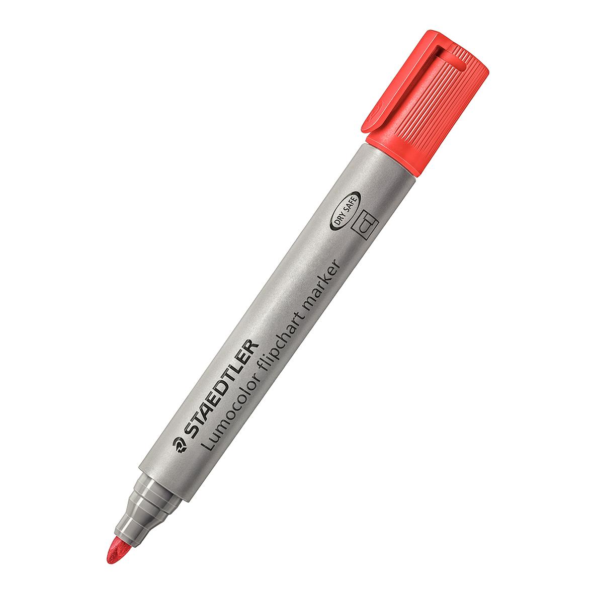 Blädderblockspenna Staedtler Lumocolor Rund 4-färger 2mm med röd kork