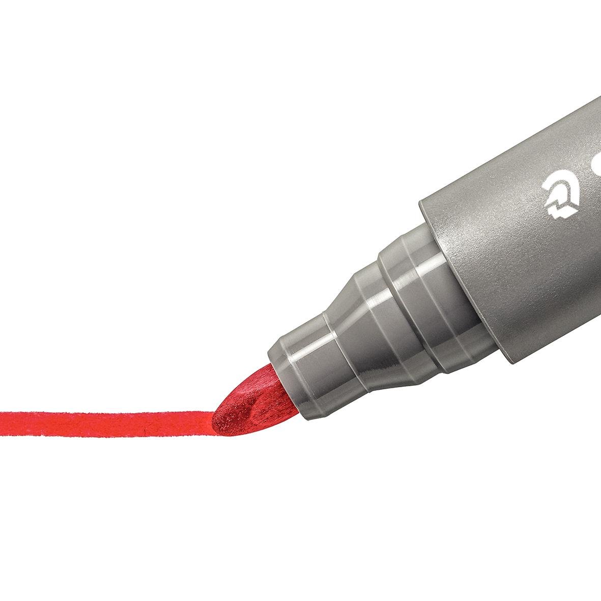 Blädderblockspenna Staedtler Lumocolor med rund 4-färger 2mm spets och röd färg