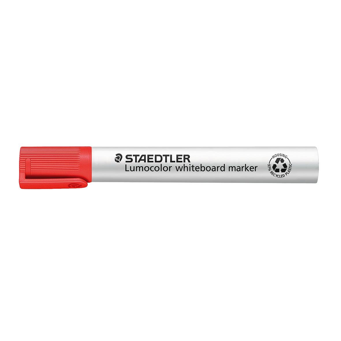 Röd whiteboardpenna Staedtler Lumocolor 351B, skuren spets 2-5mm