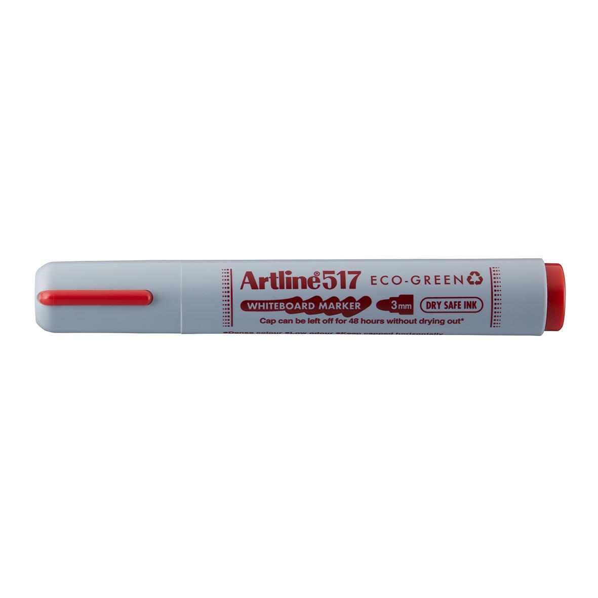 Vitboardpenna Artline 517 ECO-GREEN konisk röd