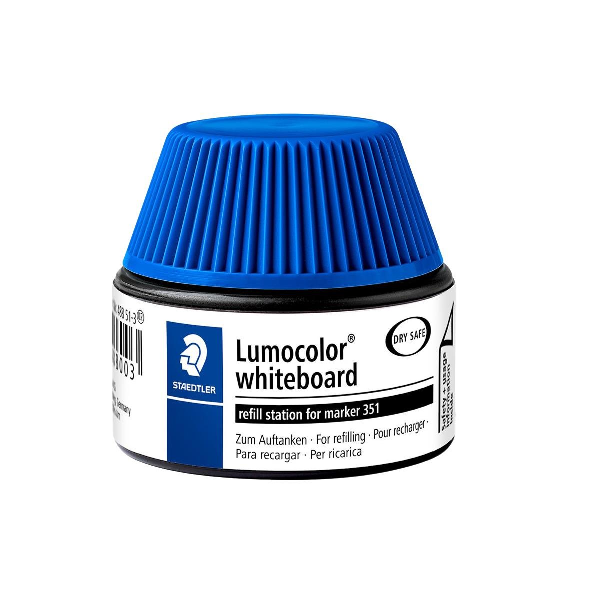 Refill för Staedtler Lumocolor WB Lumo 351/351 B i blå färg