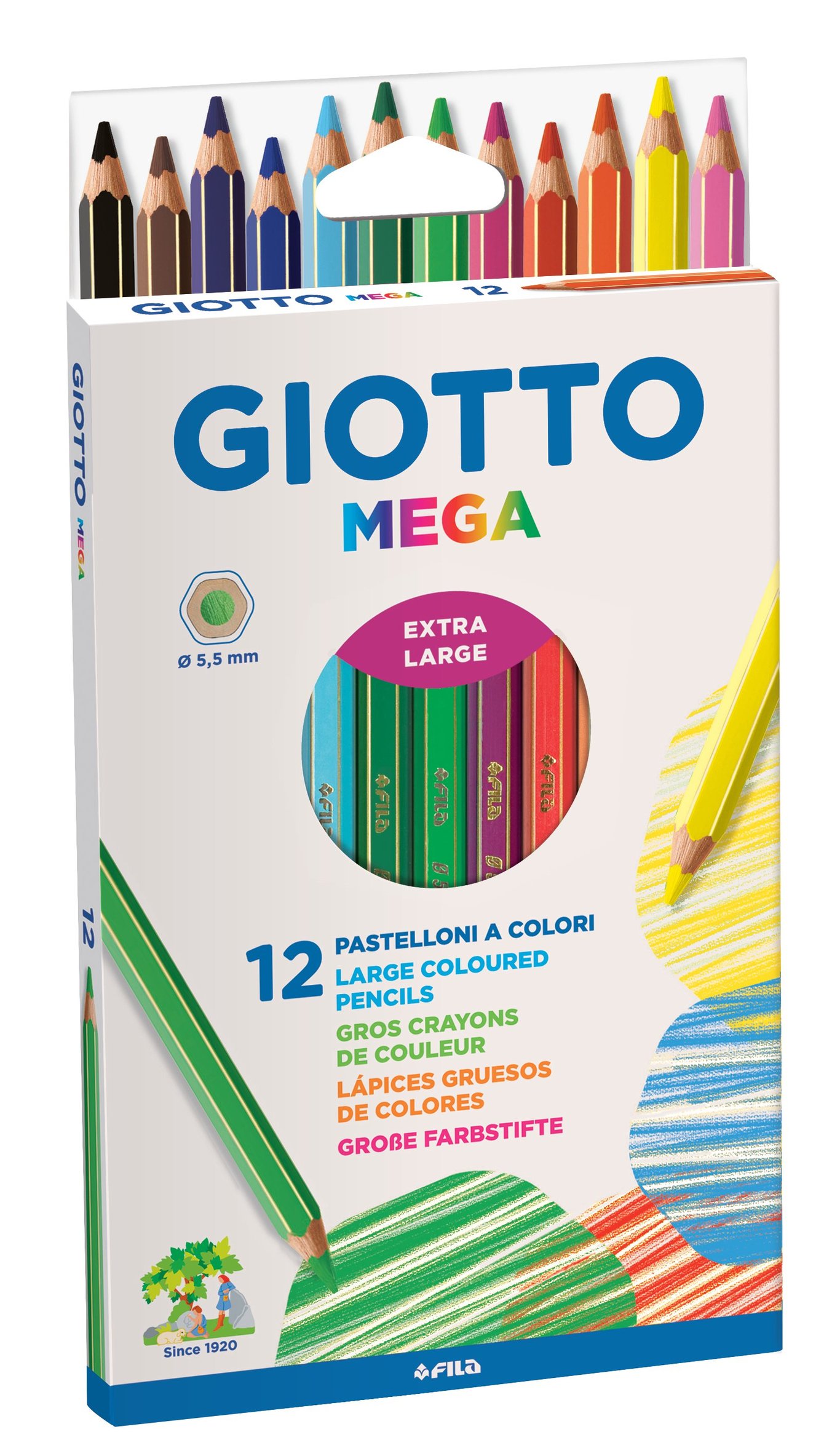 Färgpennor Blyerts Giotto Mega