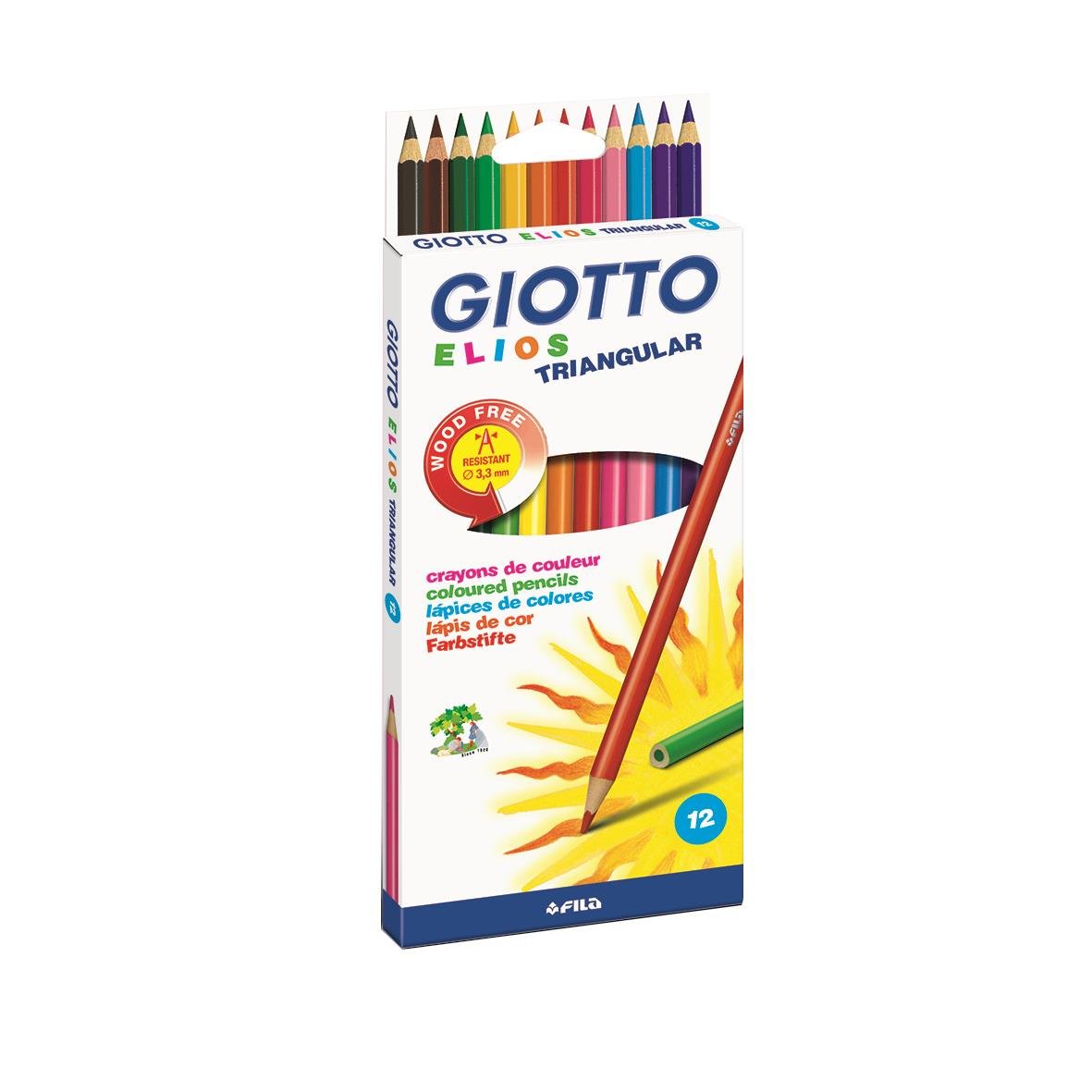 Färgpenna Blyerts Giotto Elios Wood-free Trekantig blandade färger 13150031_1