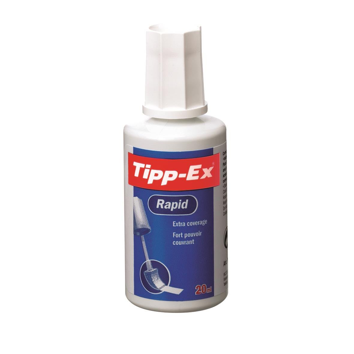 Tipp-Ex Rapid korrigeringsvätska i 20 ml flaska med penselspets