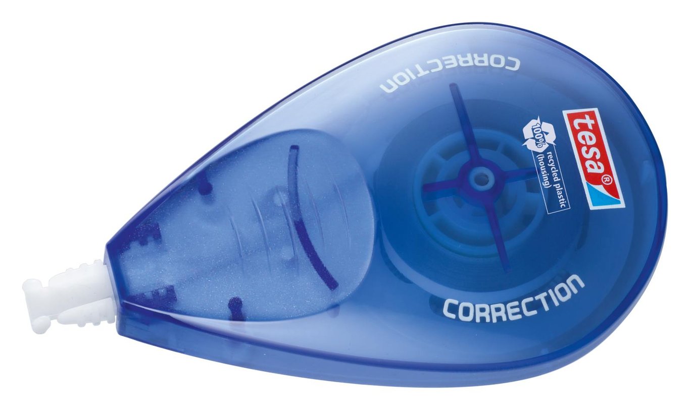 Korrigeringsroller Tesa EcoLogo 4,2mm x 10m i blå plastbehållare