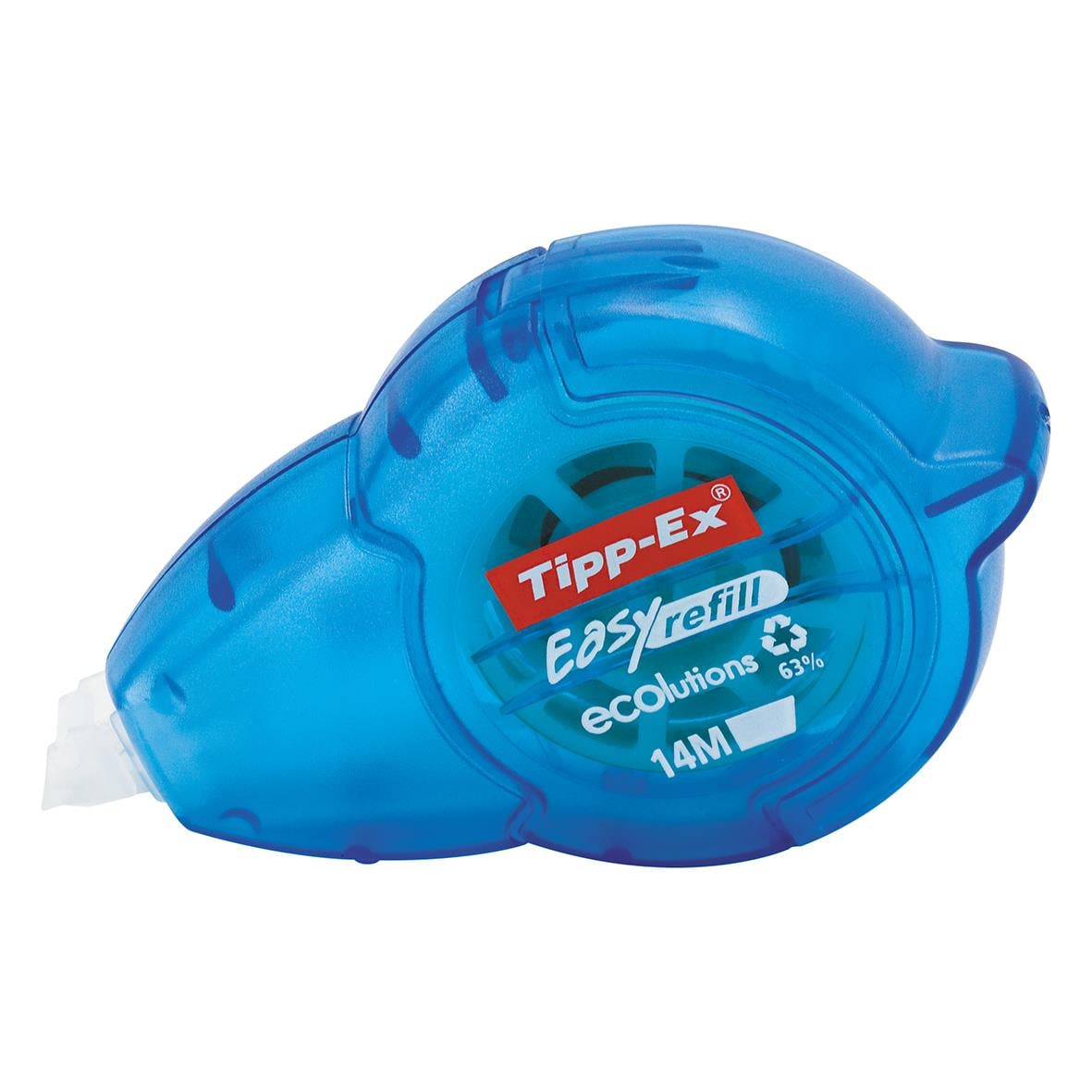 Tipp-Ex Easy Automat korrigeringsroller i blå plast med 5mm bredd och 14m längd