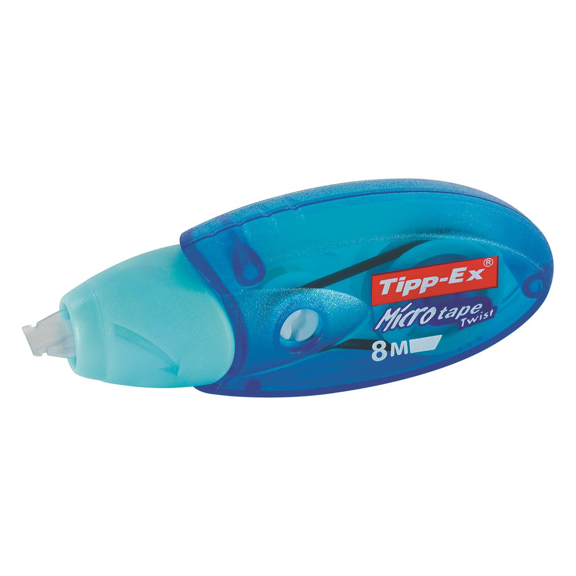 Tipp-Ex Micro Twist korrigeringsroller 5mm x 8m i blå och vit färg