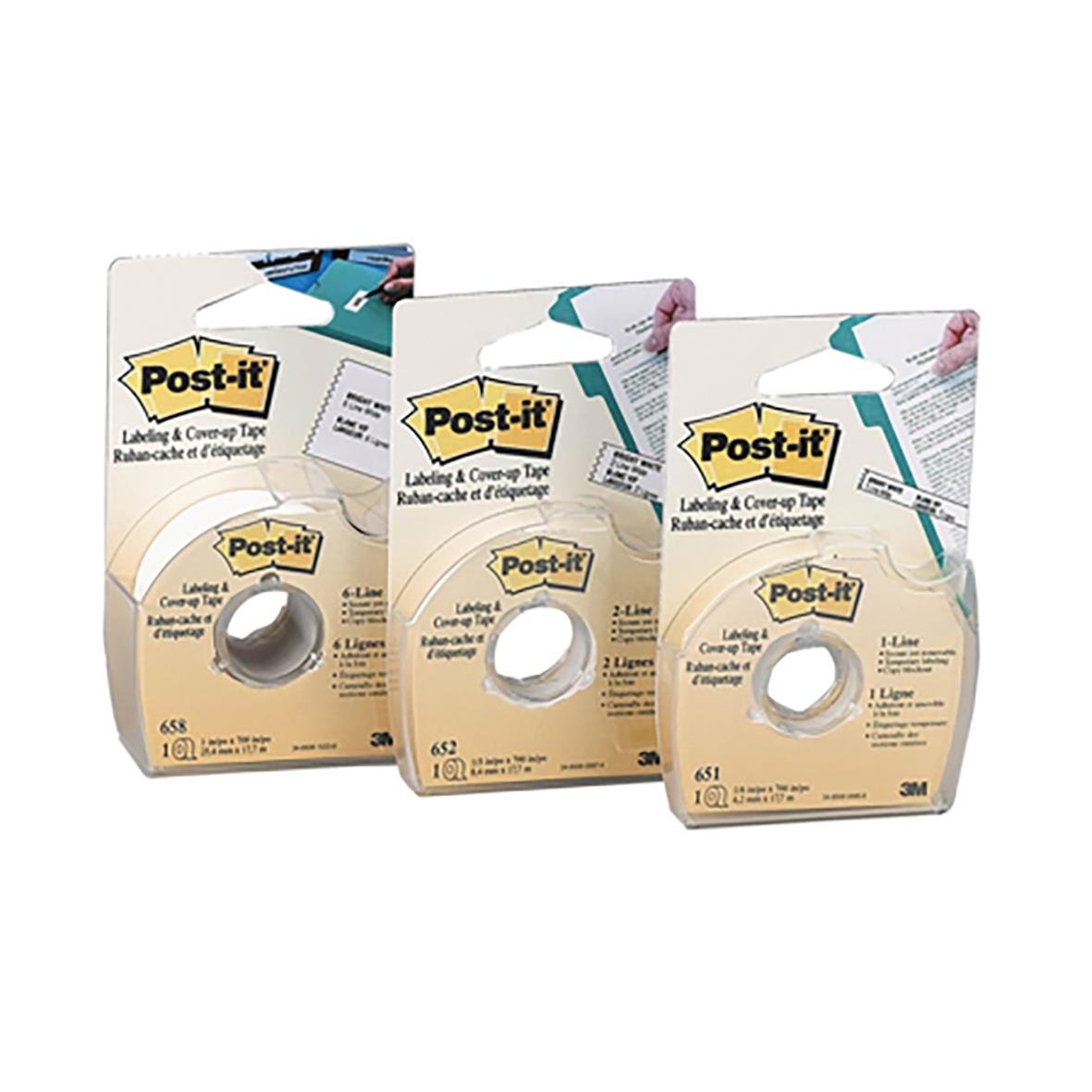 Post-it korrigeringstejp 658H 6-radig med hållare i förpackningar